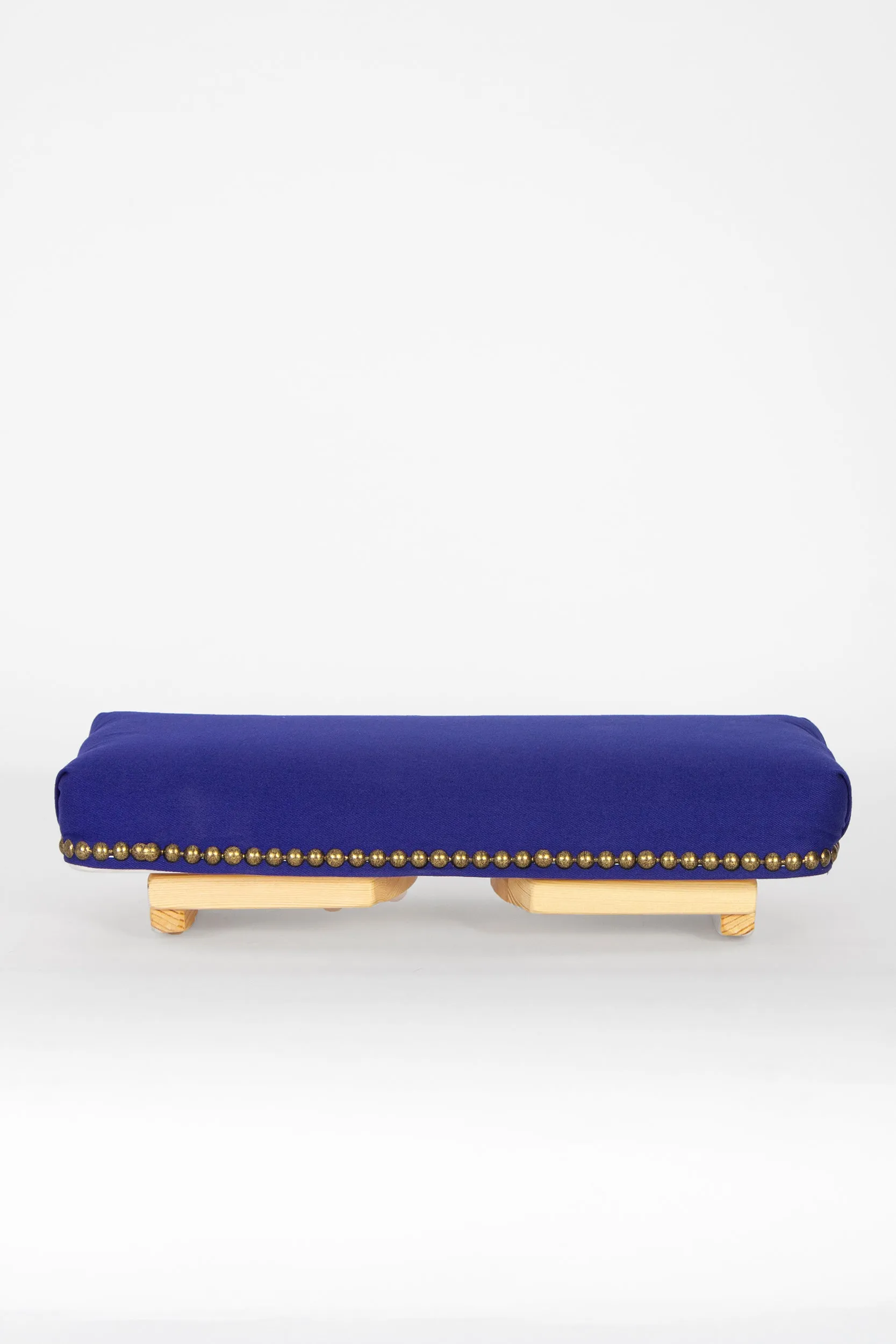 Curvy Blue Meditation Bench