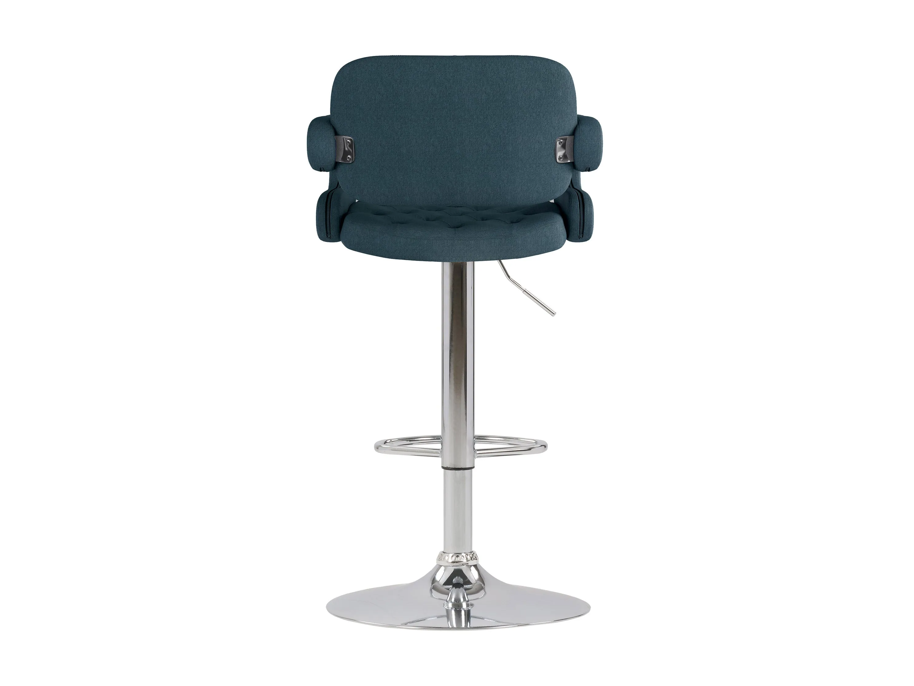 Dark Blue Bar Stools with Arms, Set of 2