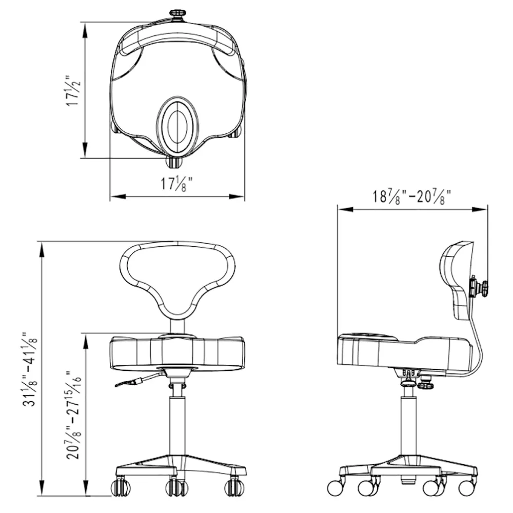 DIR Zen Adjustable Swivel Stool