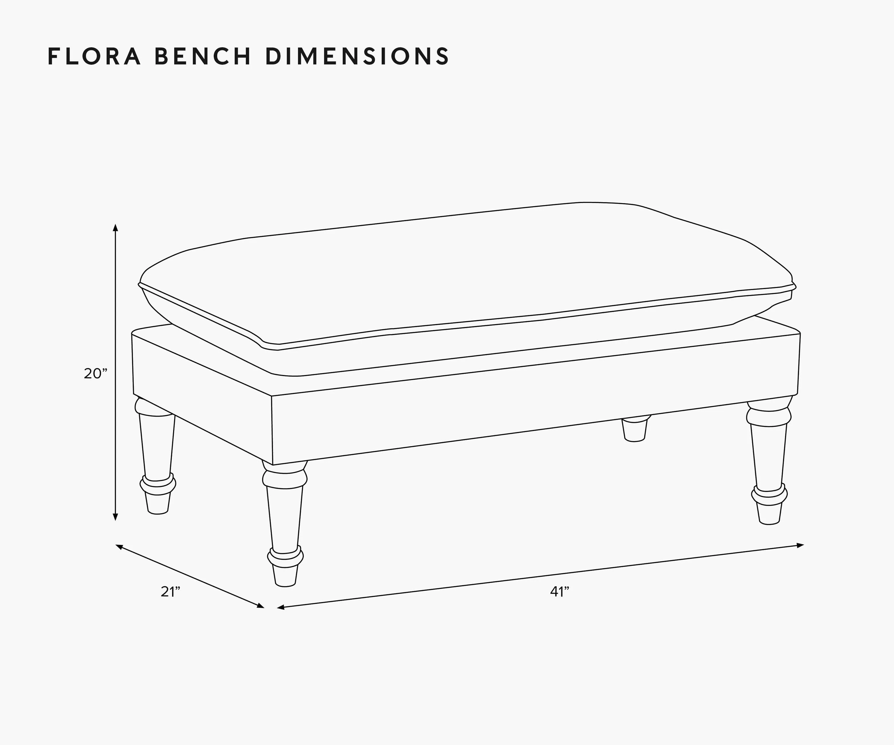 Flora Bench - Canopy