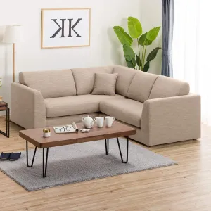 Florita 5 Seater Corner Fabric Sofa Set