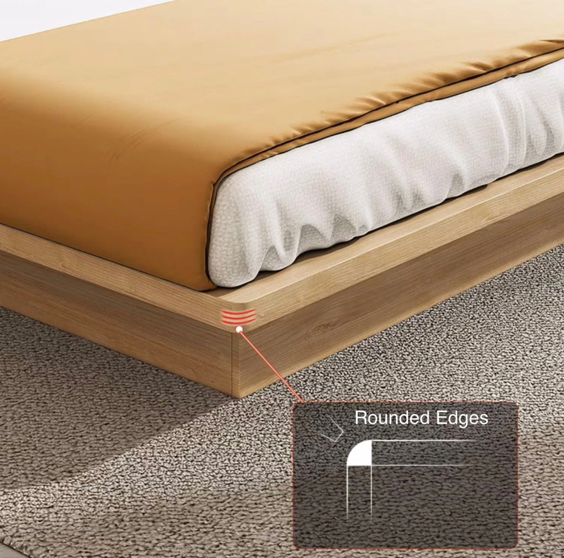 Franco Wooden Storage Bed Frame with LED Lighting