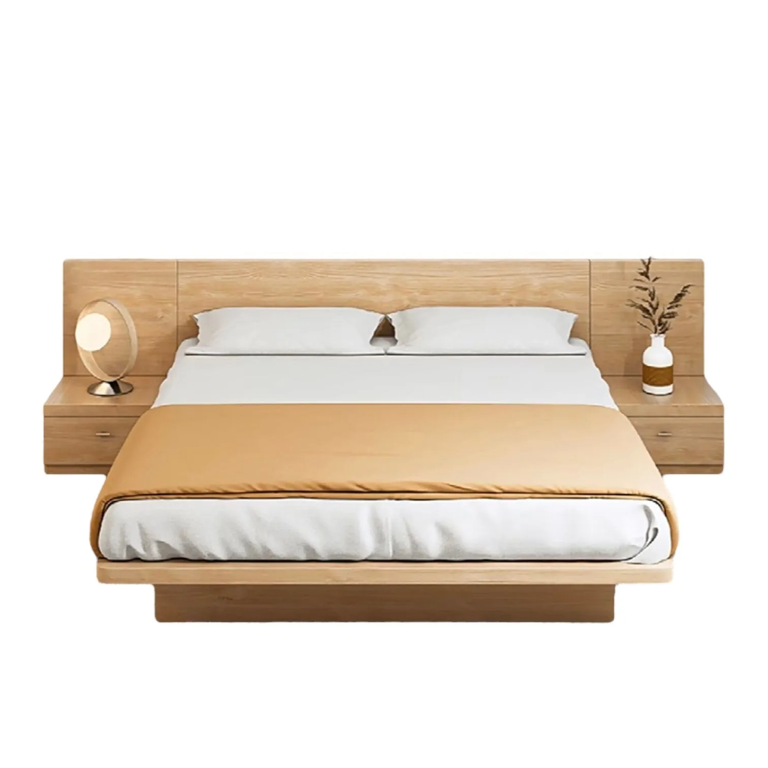 Franco Wooden Storage Bed Frame with LED Lighting