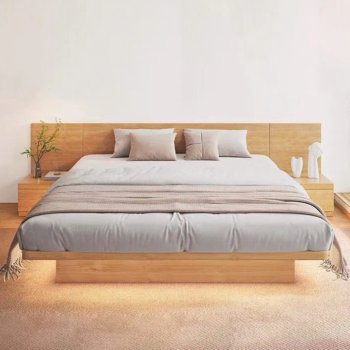 Franco Wooden Storage Bed Frame with LED Lighting