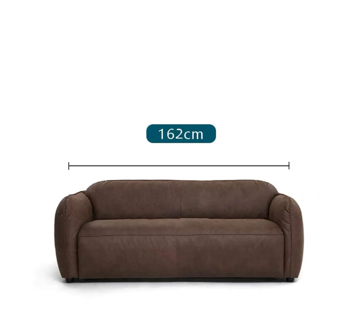 George Foldable Leather Sofa Bed with Mattress