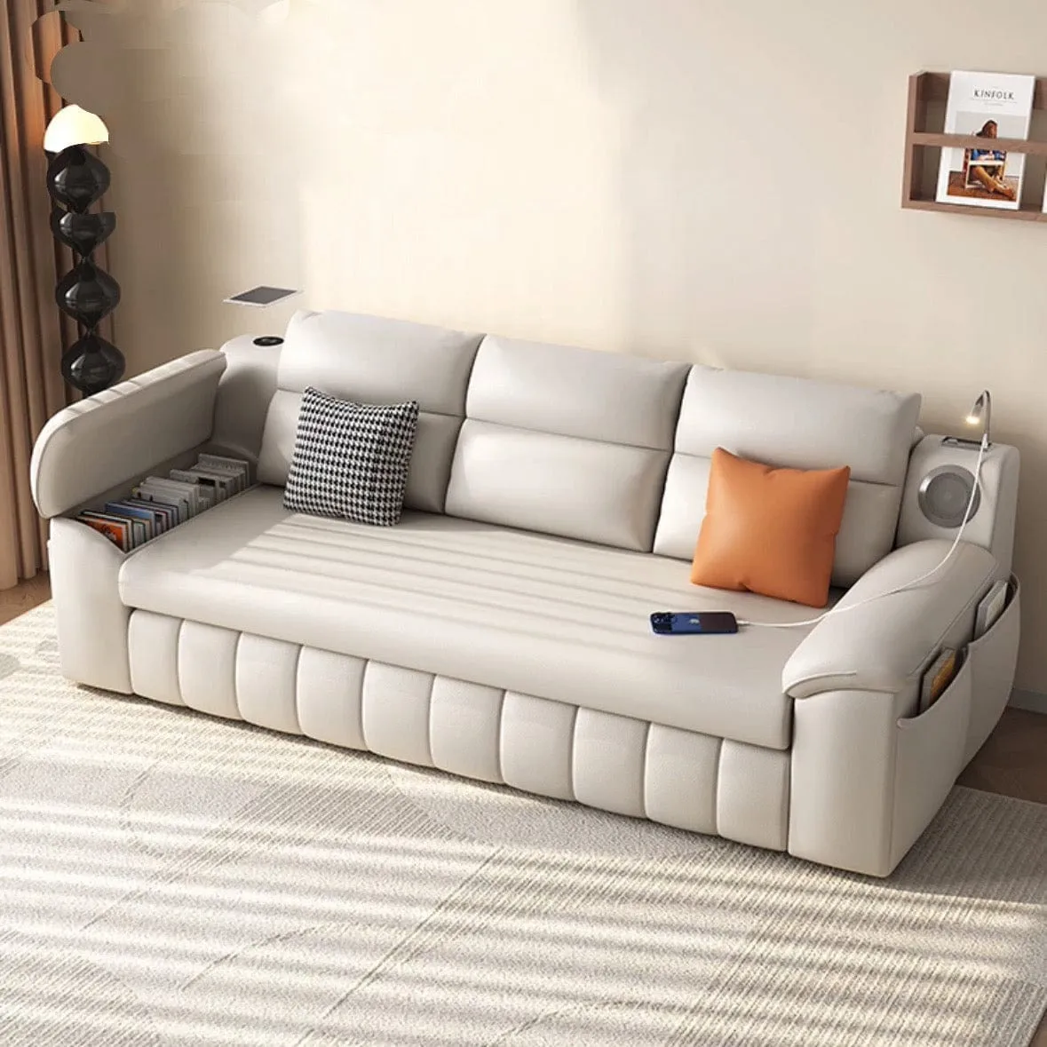 Gorgia Scratch Resistant Storage Sofa Bed