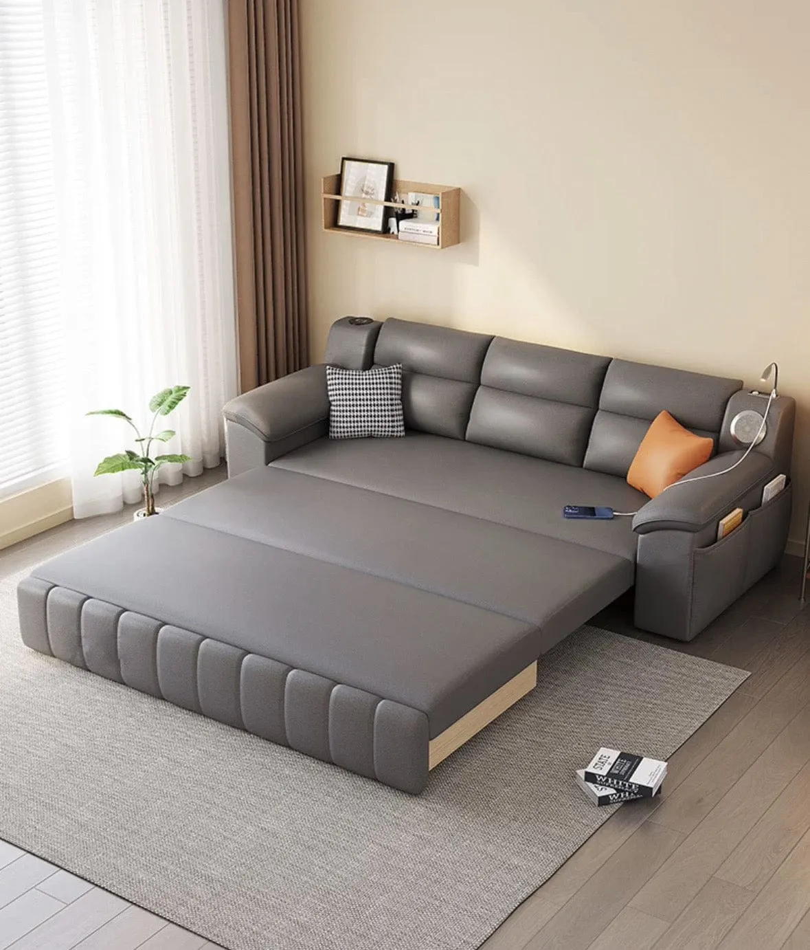 Gorgia Scratch Resistant Storage Sofa Bed