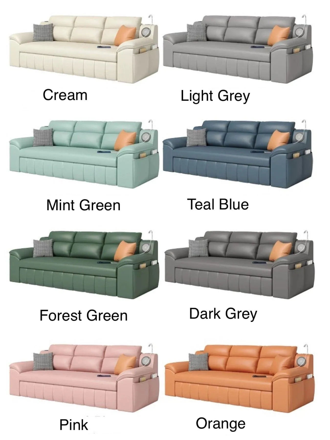 Gorgia Scratch Resistant Storage Sofa Bed