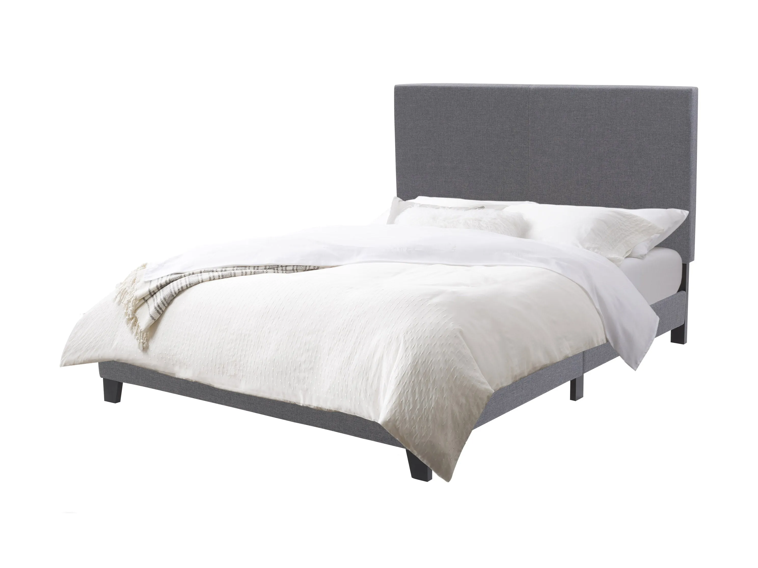 Grey Contemporary Queen Bed