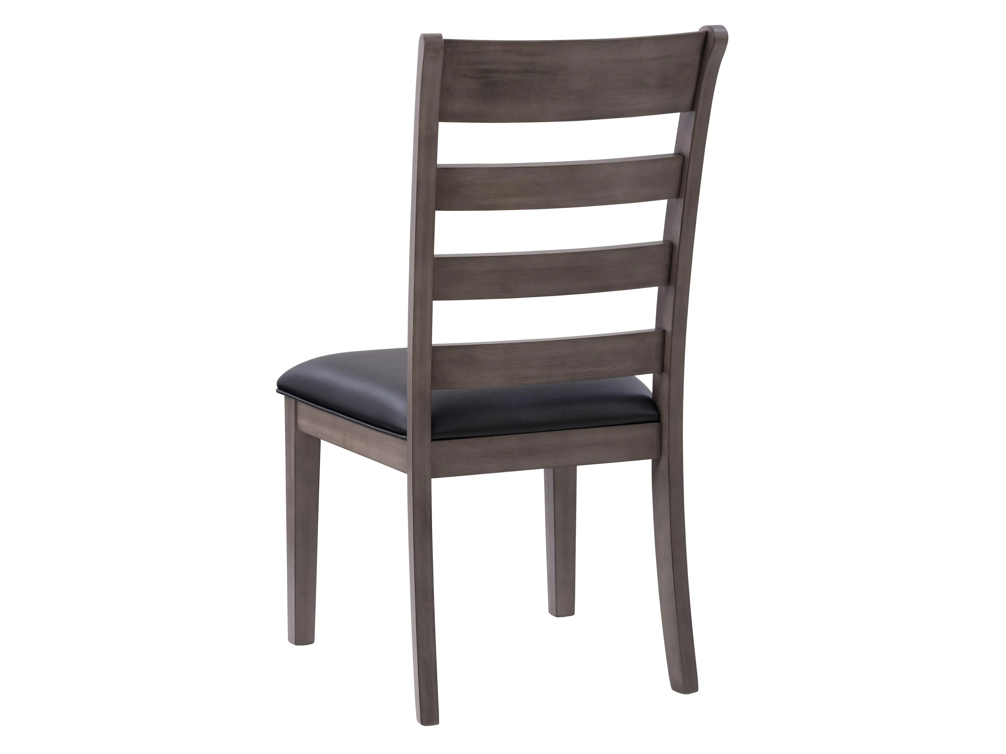 Grey Wood Dining Chairs, Set of 2