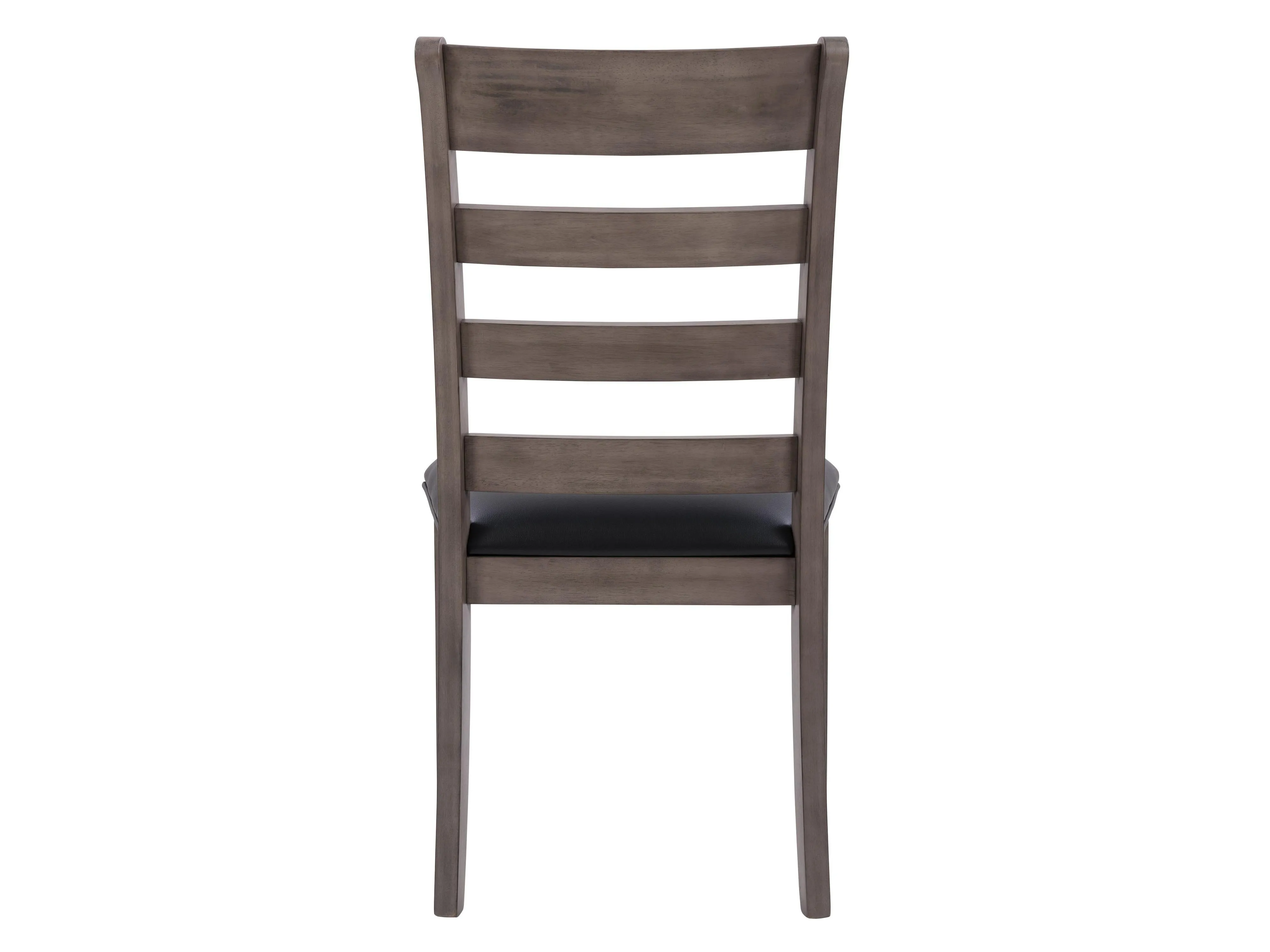 Grey Wood Dining Chairs, Set of 2