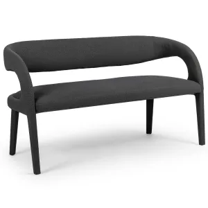 Hawkins Dining Bench, Boucle Charcoal