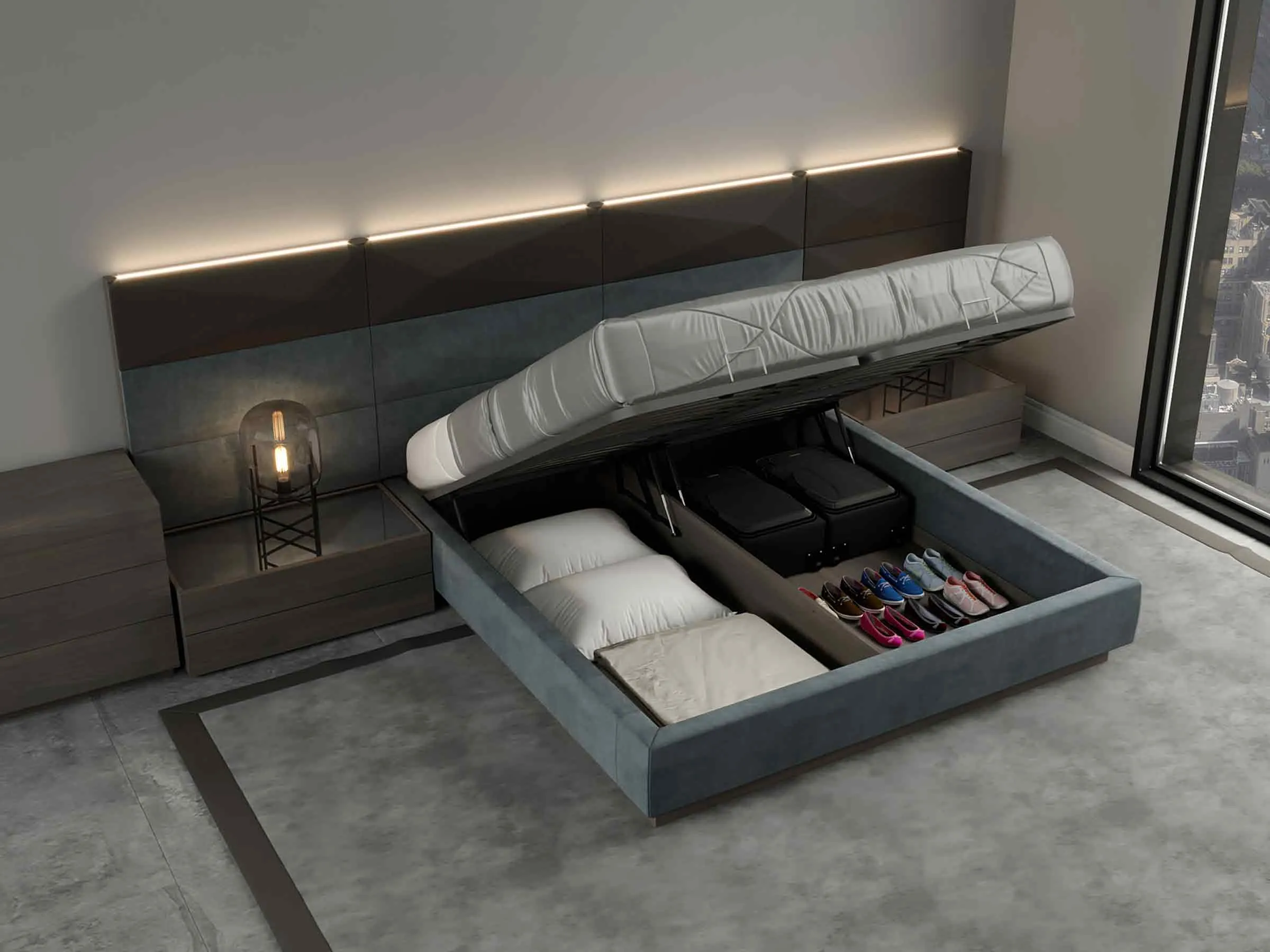 Hexa Bed with Extensions (2 Levels)