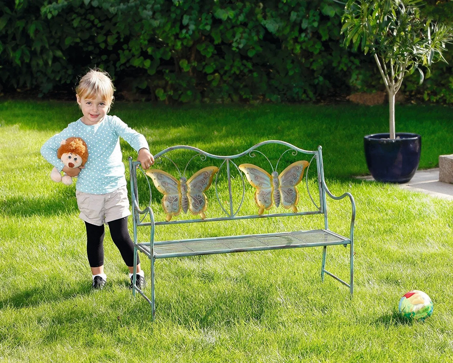 Home and Garden HGC Junior Butterfly Kids Park Bench