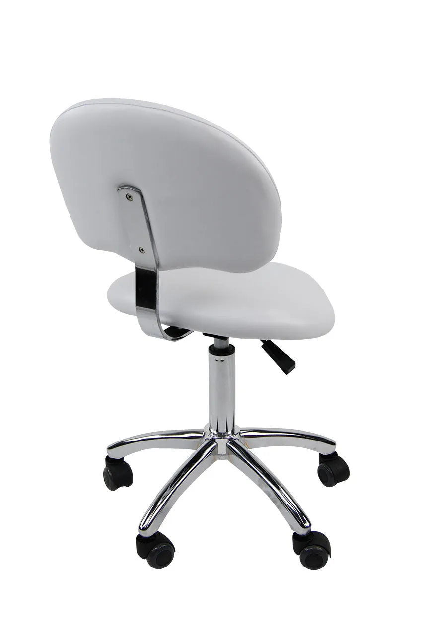 Hydraulic Saddle Stool With Back