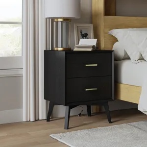 Jacinto Modern Nightstand with Two USB Ports on the Back