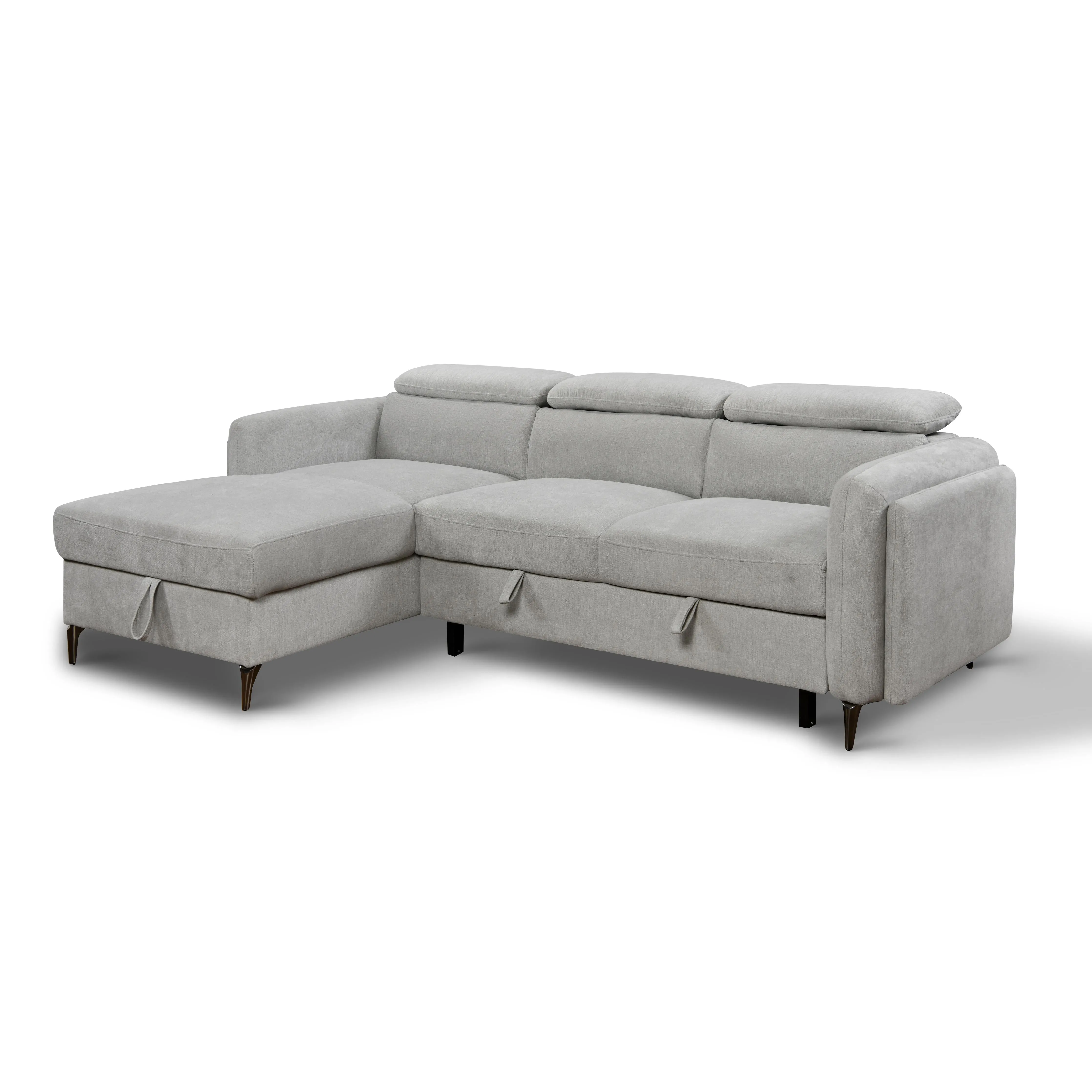 JAKE Velvet Sectional Sofa Bed