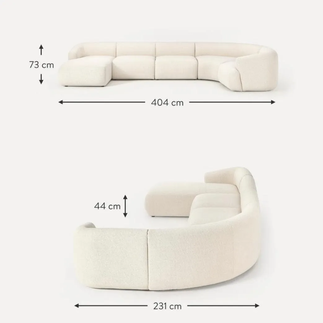 Jardin Sectional U-shape Sofa