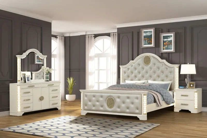 Jasmine 5 Pc Bedroom Set - Classic Bedroom Style