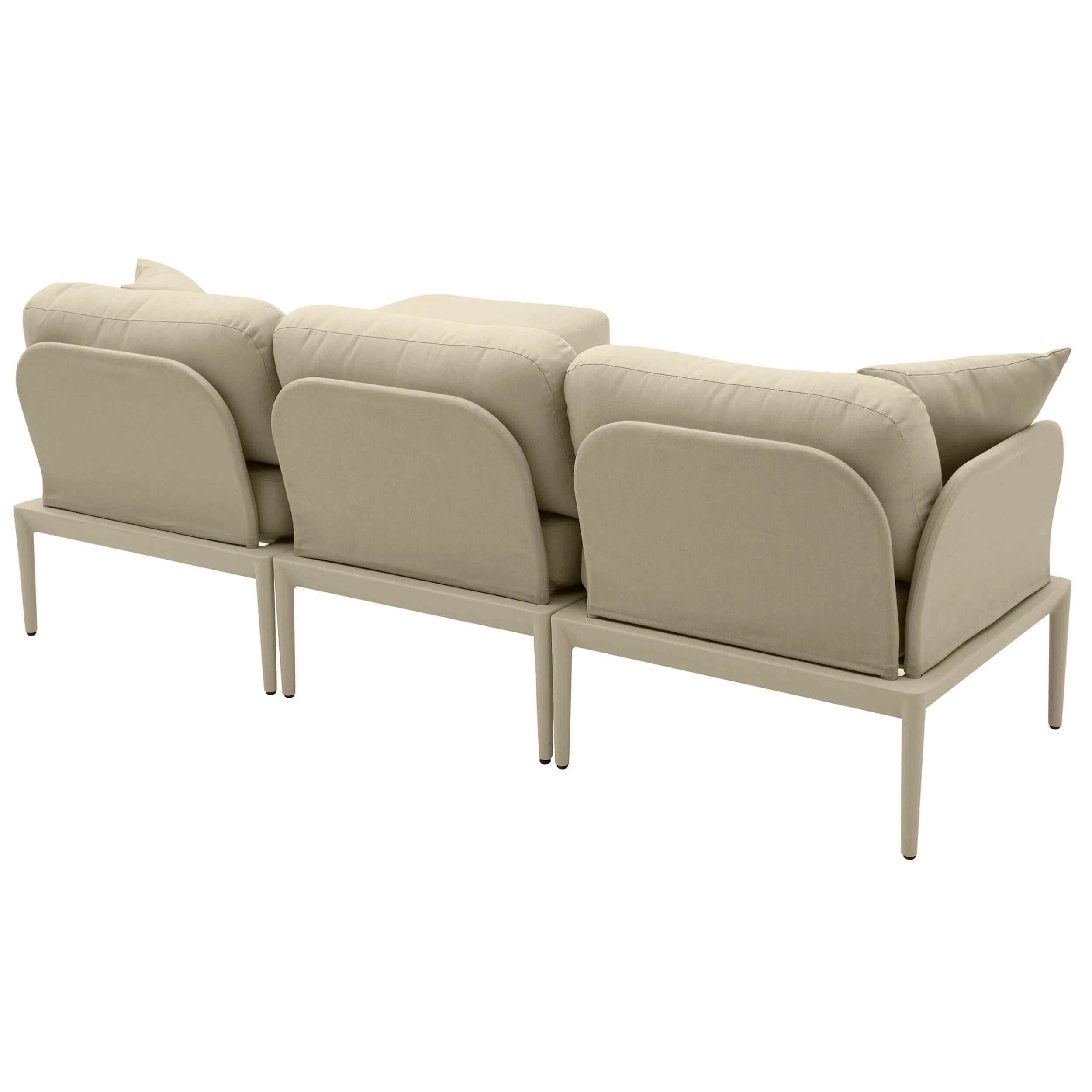 Kapri Outdoor Modular Sectional, Taupe