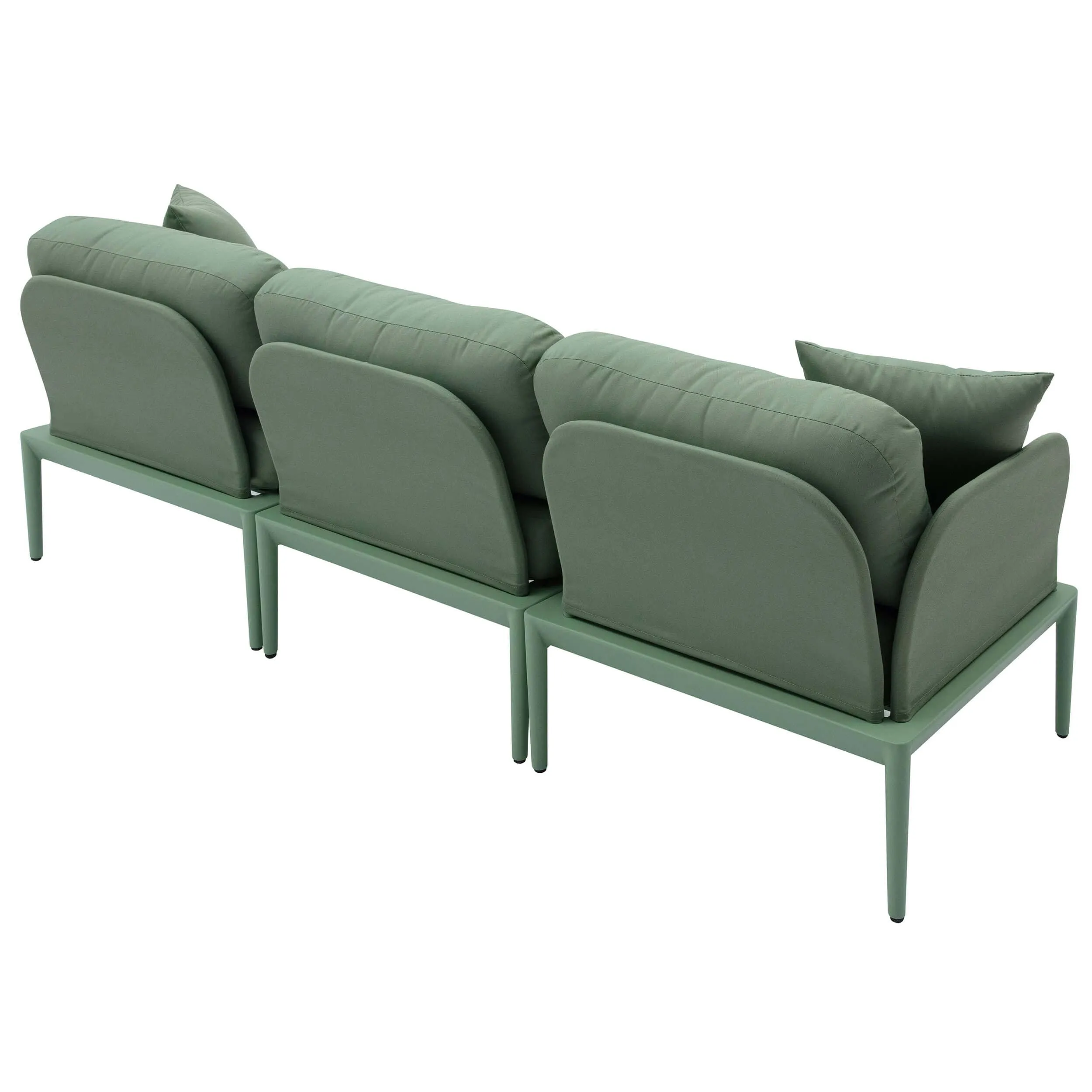 Kapri Outdoor Modular Sofa, Moss Green