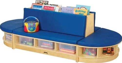 KIDS READ-a-ROUND - 3 PIECE SET FOR WAITING ROOMS-Red/Blue