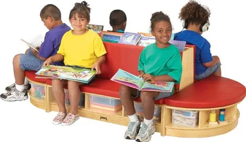 KIDS READ-a-ROUND - 3 PIECE SET FOR WAITING ROOMS-Red/Blue