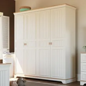 Kidz Beds - Monte 4 Door Wardrobe