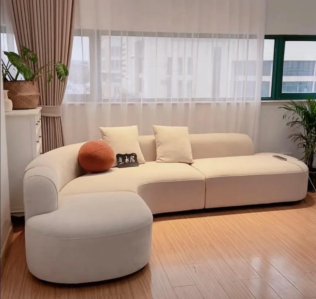 Lacos Performance Boucle Curve Sofa