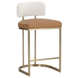 Larissa Bar & Counter Stool, Napa Cognac/Rhea Light Barley