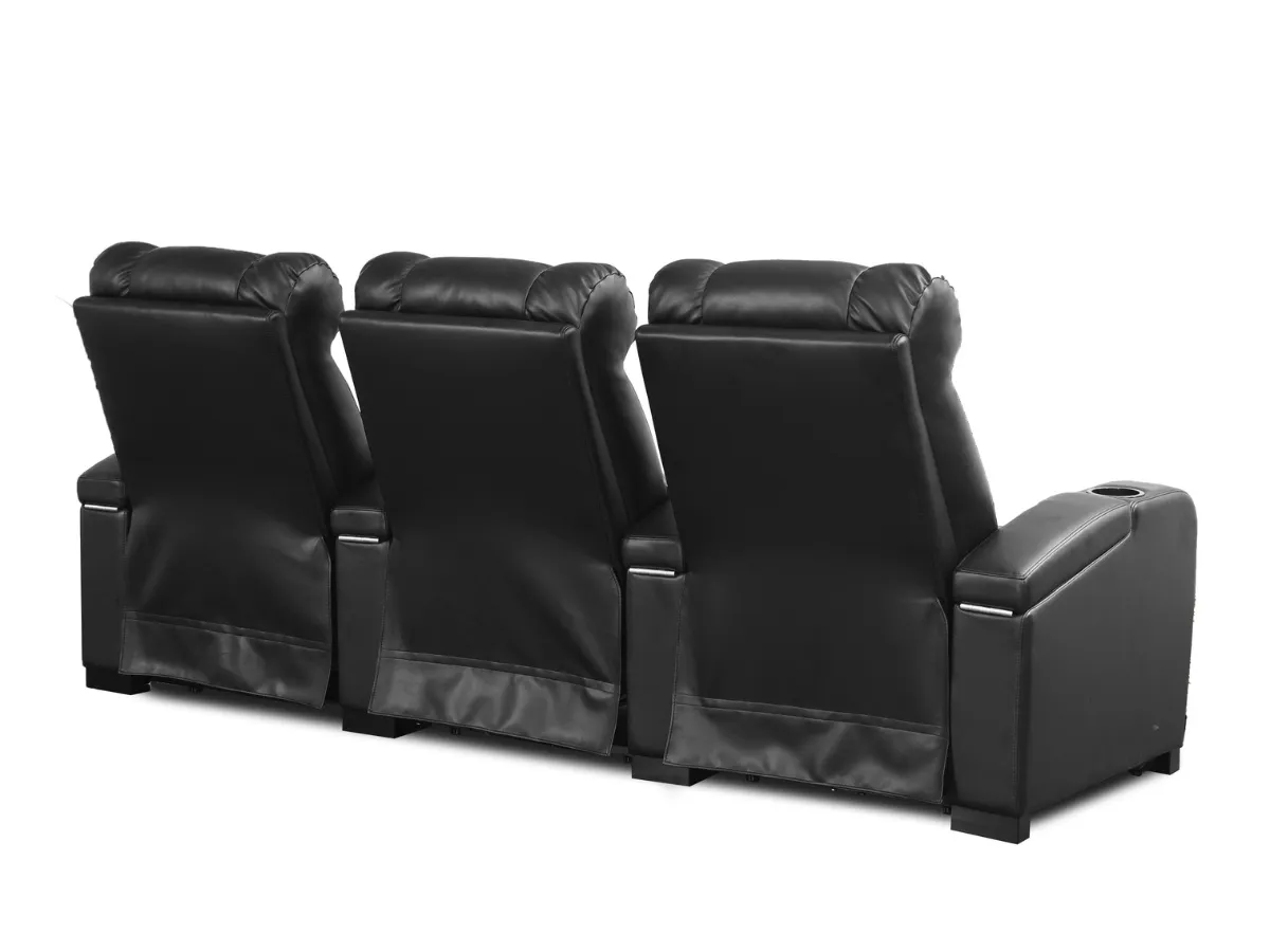 Larson Leather Power Reclining Theatre Set