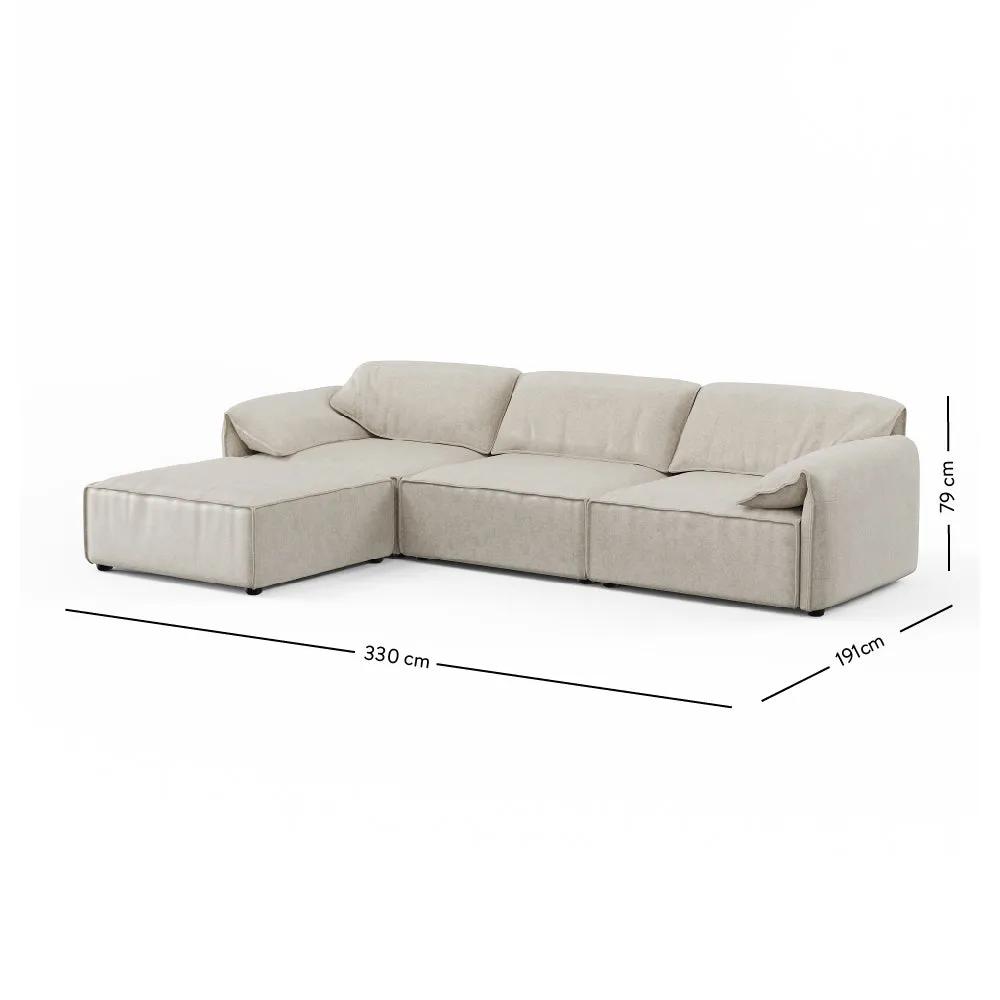 Layla 3 Seater Sofa with Ottoman