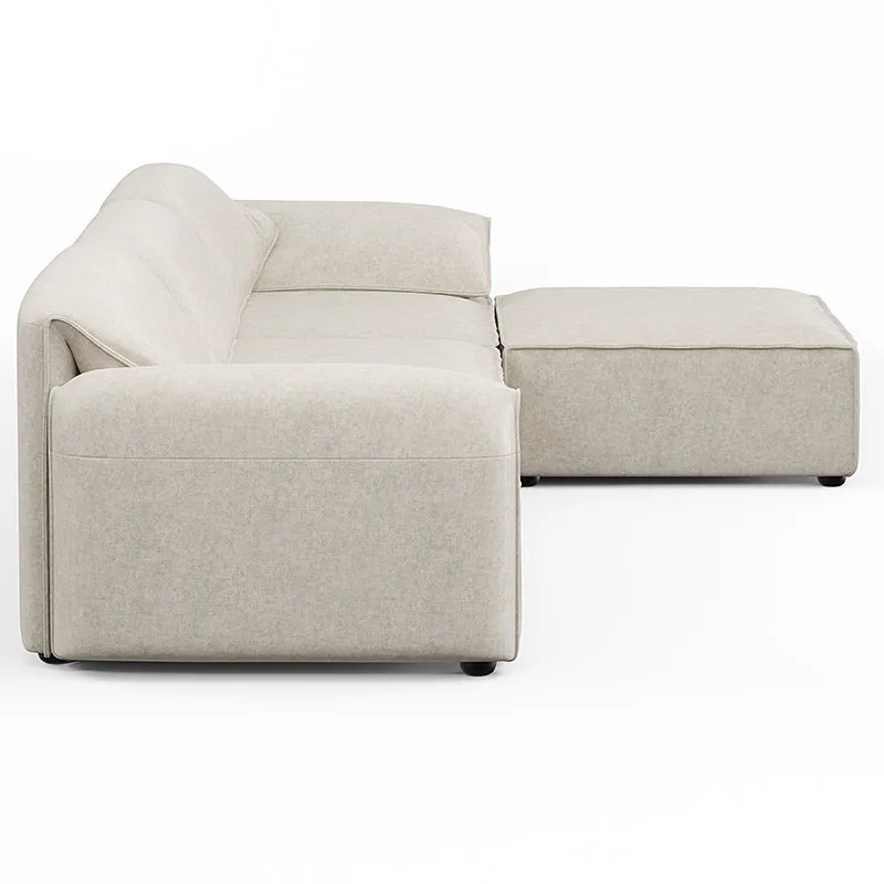 Layla 3 Seater Sofa with Ottoman