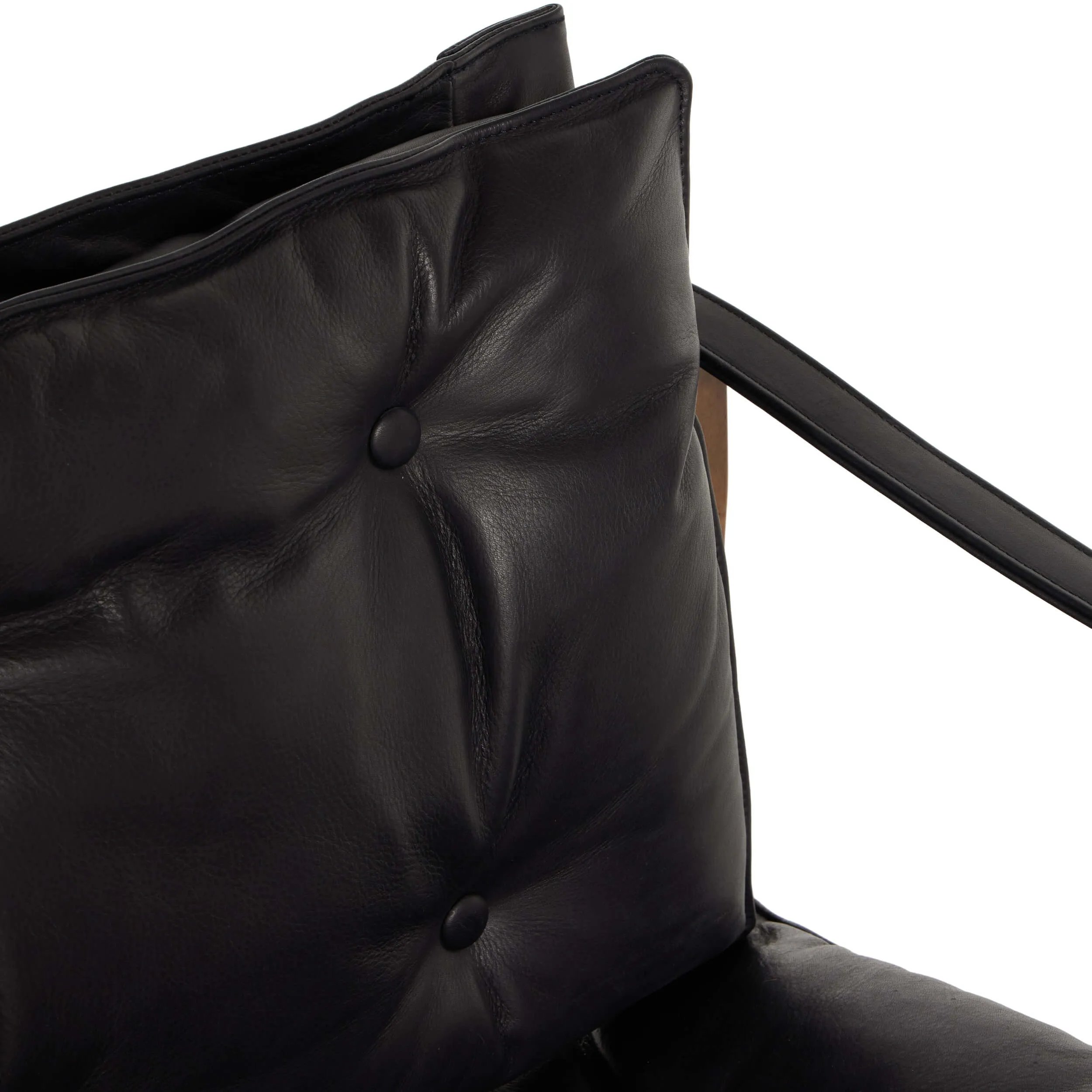 Lenz Leather Chair, Heirloom Black