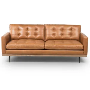 Lexi 73" Leather Sofa, Sonoma Butterscotch