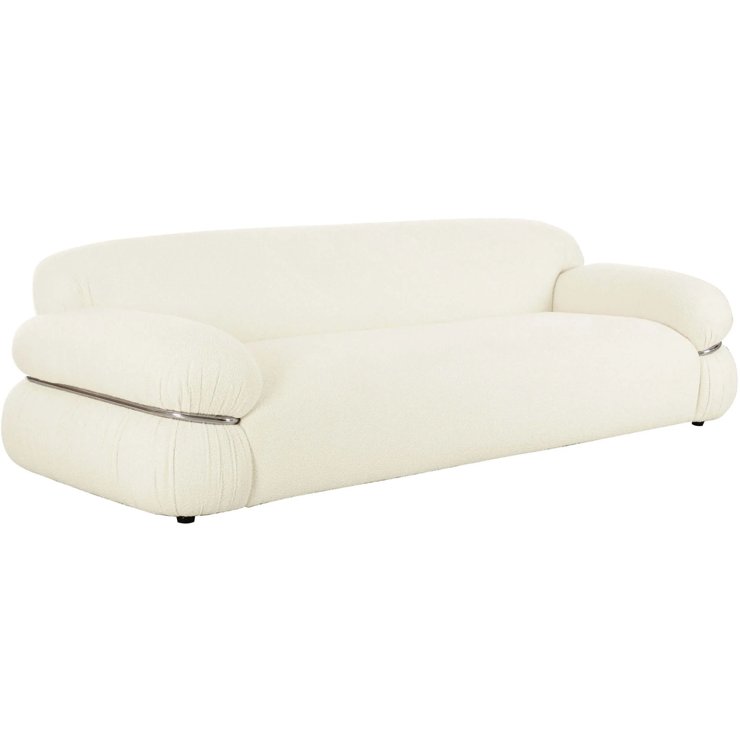 Leyla Boucle Sofa, Cream