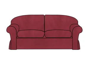 Madrid | 3 Seater Extra Loose Cover | Kingston Burgundy