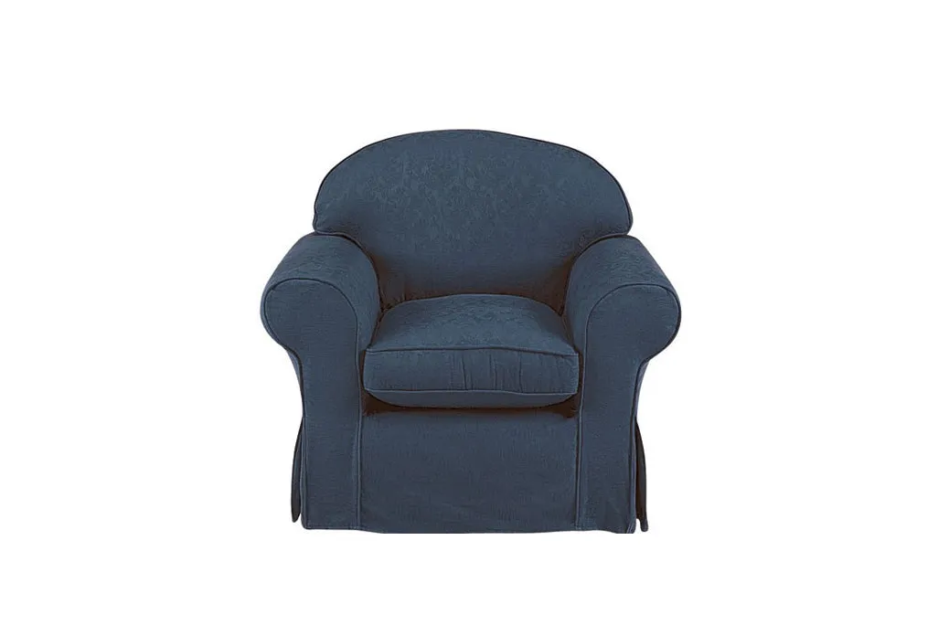 Madrid | Armchair Extra Loose Cover | Kingston Dark Blue