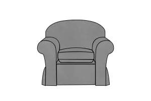 Madrid | Armchair Extra Loose Cover | Kingston Light Grey