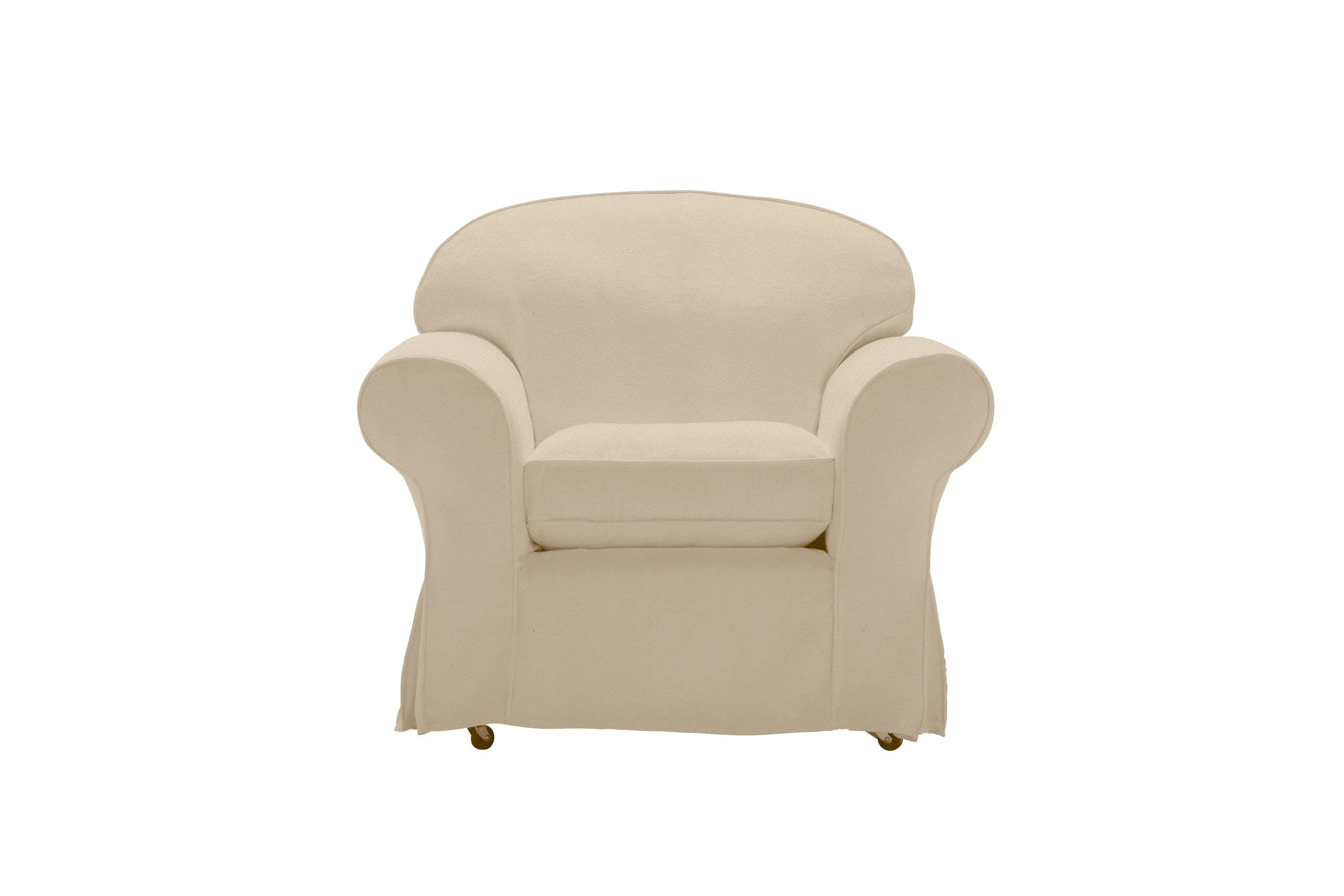 Madrid | Armchair Extra Loose Cover | Miami Oyster