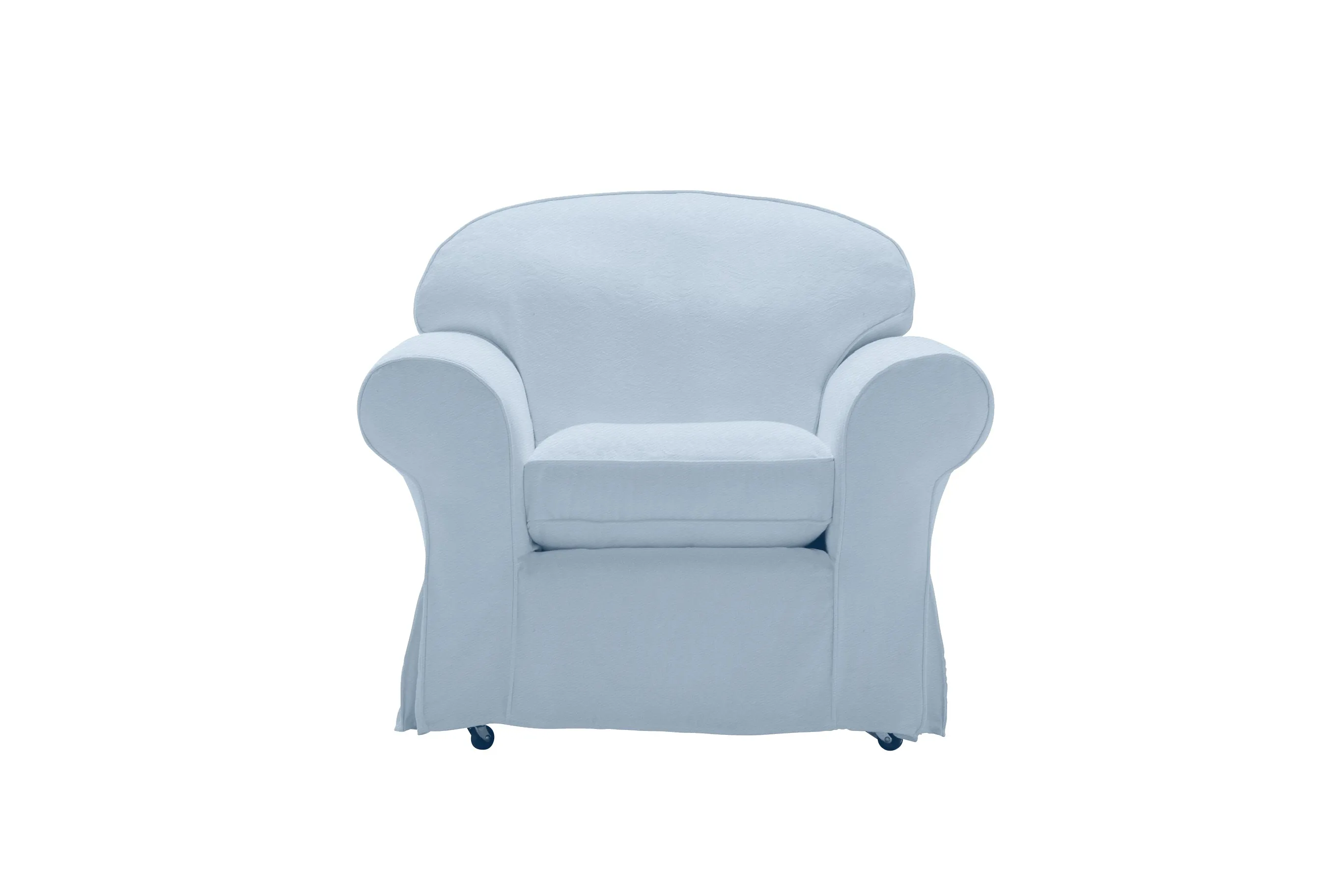 Madrid | Armchair Extra Loose Cover | Miami Sky Blue