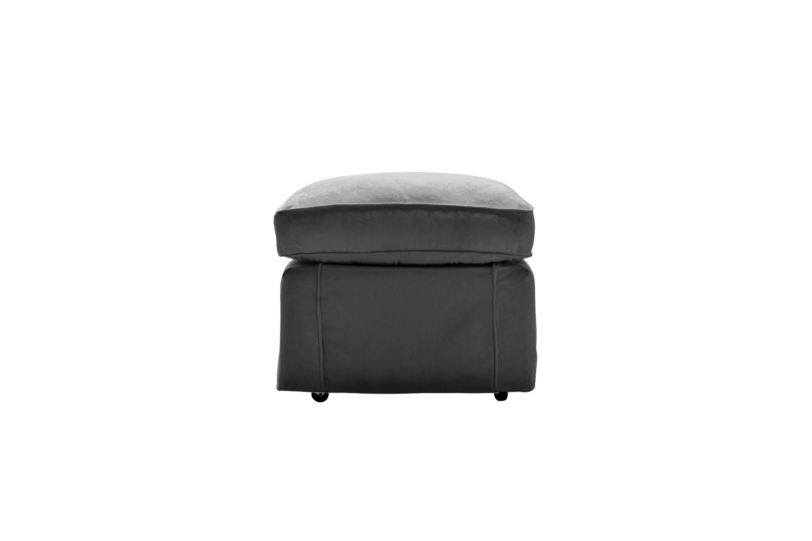 Madrid | Footstool Extra Loose Cover | Capri Dark Grey