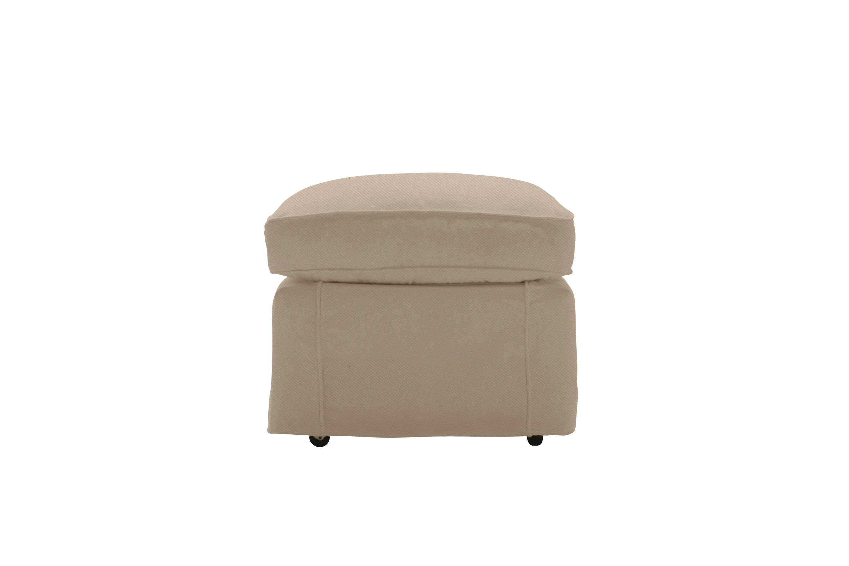 Madrid | Footstool Extra Loose Cover | Miami Oatmeal