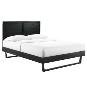 Marlee Wood Platform Bed With Angular Frame