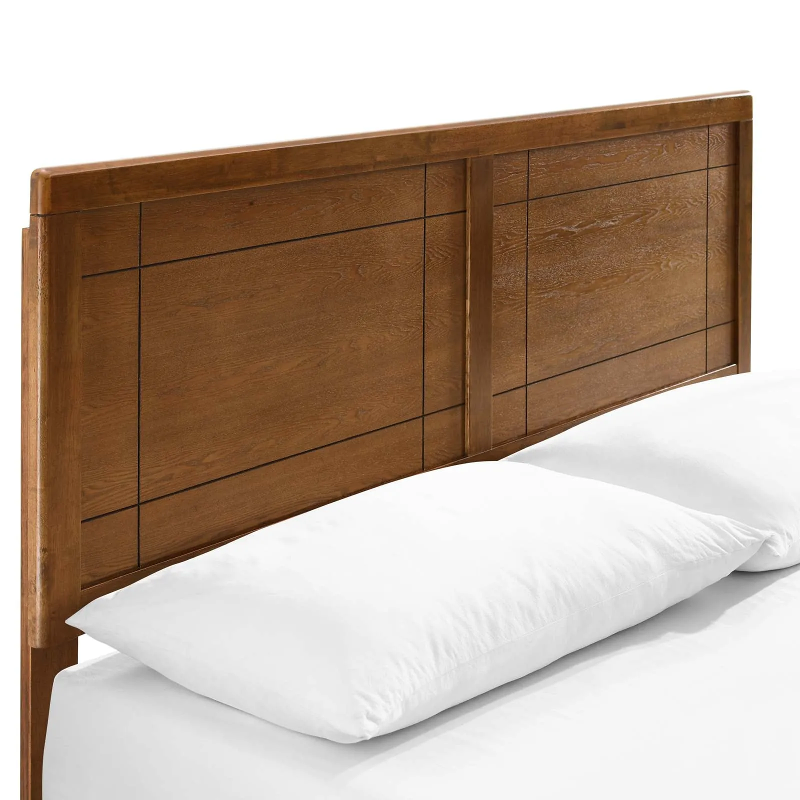 Marlee Wood Platform Bed With Angular Frame