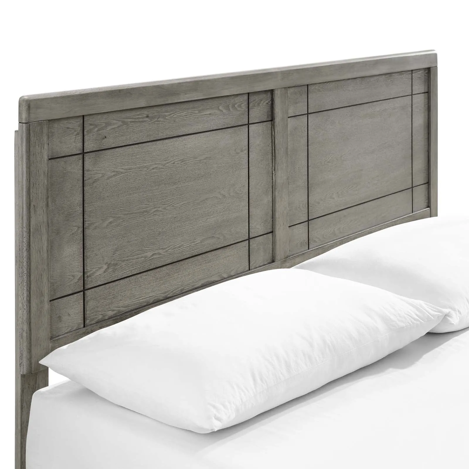 Marlee Wood Platform Bed With Angular Frame