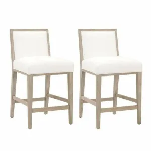 Martin Counter Stool Set of 2 LiveSmart Peyton-Pearl