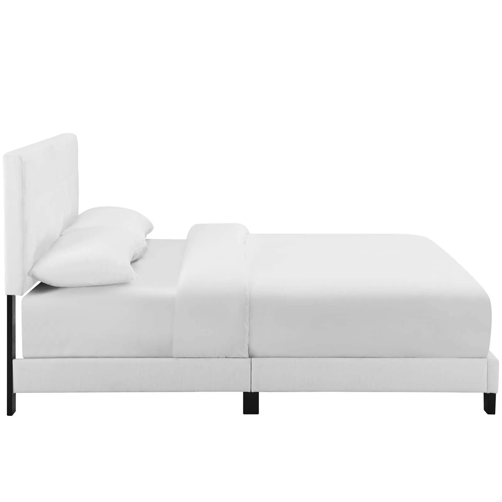 Melanie Tufted Button Upholstered Fabric Platform Bed