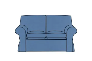 Newport | 2 Seater Extra Loose Cover | Capri Blue