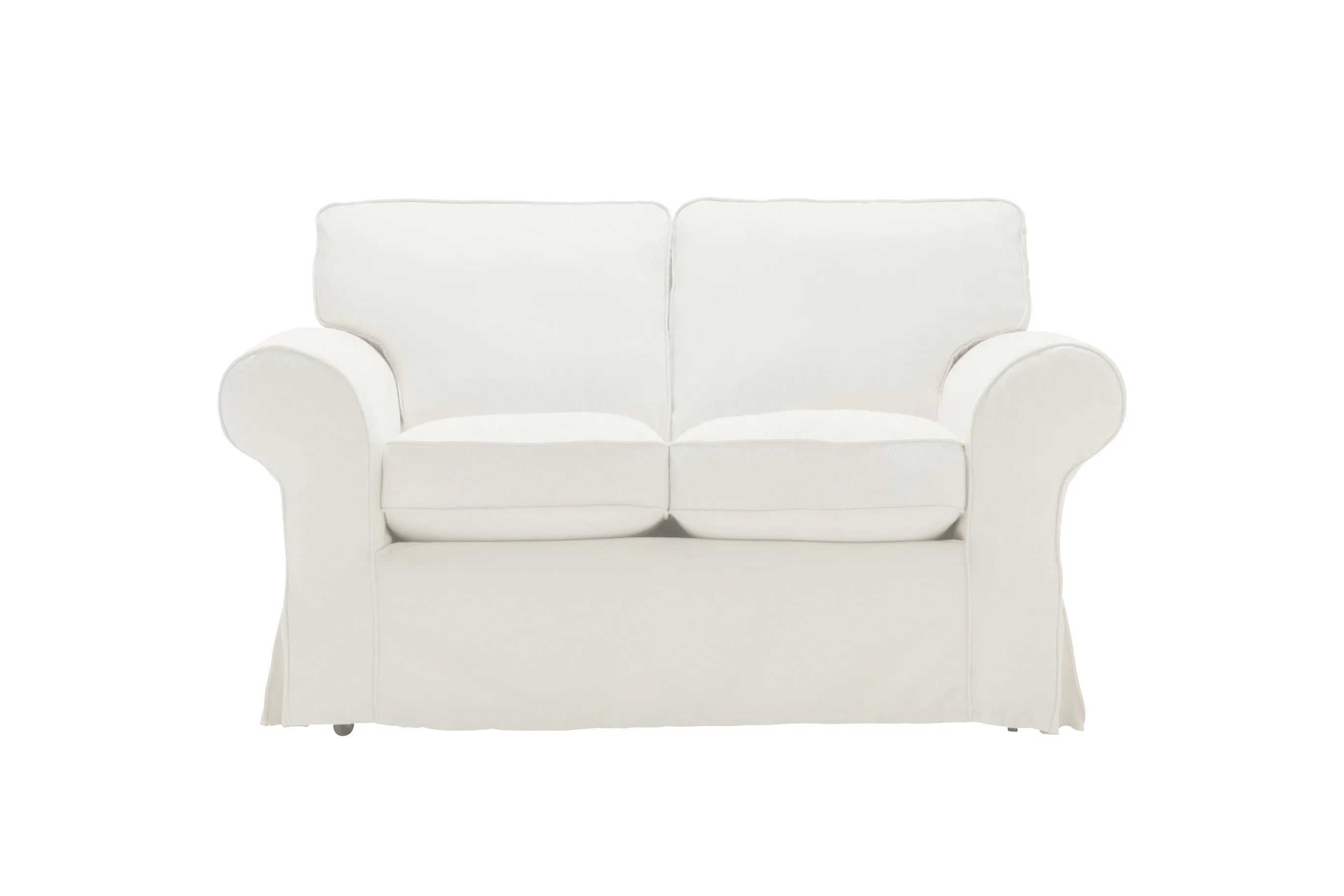 Newport | 2 Seater Extra Loose Cover | Miami Snow White